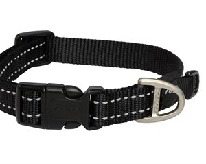 ROGZ FOR DOGS SNAKE HALSBAND ZWART