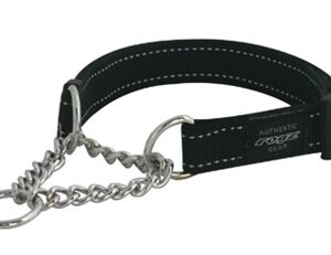 ROGZ FOR DOGS LUMBERJACK HALFSLIP HALSBAND ZWART