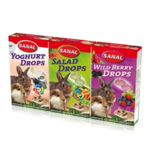 SANAL KNAAGDIER 3-PACK DROPS YOGURT / SALAD / WILD BERRY