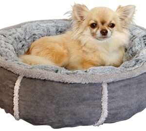 HONDENMAND PLUCHE DONUT GRIJS