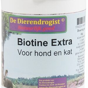 DIERENDROGIST BIOTINE POEDER+KRUIDEN VOOR HOND EN KAT