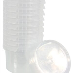 EMMER PP ROND ZONDER HENGSEL INCL GLASHELDERE DEKSEL