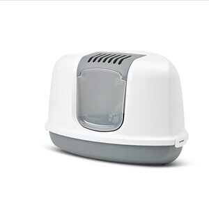 SAVIC HOEK KATTENBAK NESTOR GRIJS / WIT