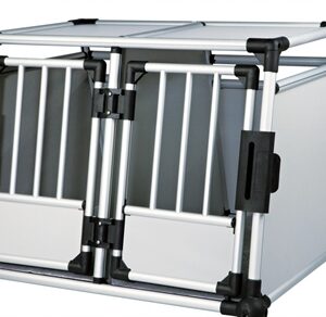 TRIXIE TRANSPORTBOX DUBBEL ALUMINIUM