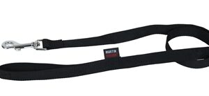 MARTIN HONDENRIEM BASIC NYLON ZWART