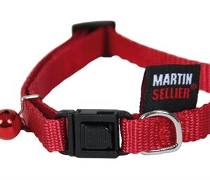KATTENHALSBAND NYLON UNI ROOD