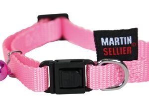 KATTENHALSBAND NYLON UNI ROZE