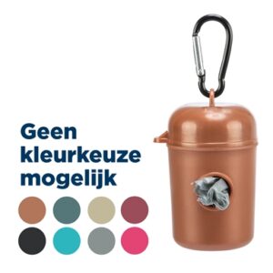 TRIXIE POEPZAKDISPENSER MET 2X20 ZAKJES ASSORTI