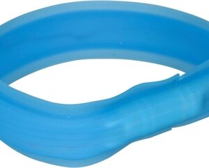 TRIXIE LICHTGEVENDE HALSBAND HOND USB FLASH LIGHT OPLAADBAAR BLAUW