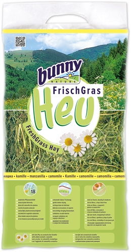 BUNNY NATURE VERS GRAS HOOI MET KAMILLE