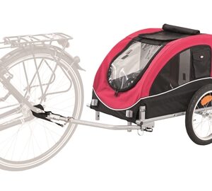 TRIXIE HONDENFIETSKAR ZWART / ROOD