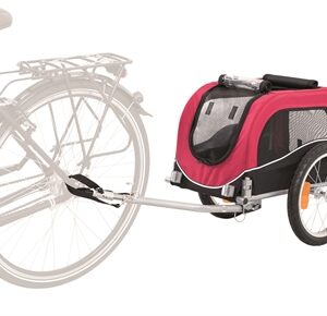 TRIXIE HONDENFIETSKAR ZWART / ROOD