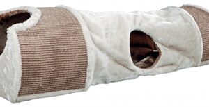 TRIXIE KRABTUNNEL LICHTGRIJS / BRUIN / TAUPE