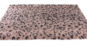 VETBED PRINT LUIPAARDPRINT BEIGE / ZWART GERECYCLED