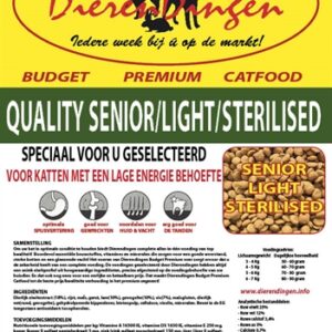 BUDGET PREMIUM CATFOOD QUALITY SENIOR / LIGHT / STERILISED