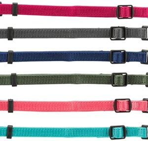 TRIXIE PUPPY HALSBANDSET FUCHSIA/GRAFIET/INDIGO/GROEN/KORAAL/BLAUW