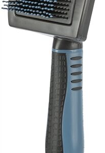 TRIXIE ZACHTE BORSTEL MET KUNSTSTOFBORSTELS EN NOPPEN