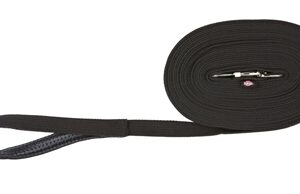 TRIXIE HONDENRIEM SLEEPLIJN SINGELBAND ZWART