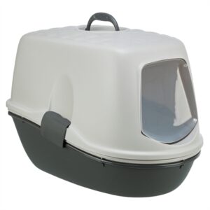 TRIXIE BERTO KATTENBAK OVERDEKT MET ZEEF SCHEIDINGSSYSTEEM GRIJS