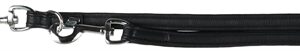 TRIXIE HONDENRIEM POLITIELIJN ACTIVE COMFORT LEER ZWART