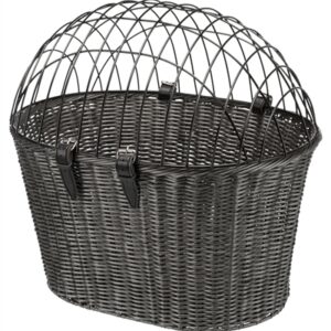 TRIXIE STUUR FIETSMAND MET DRAADKAP ANTRACIET