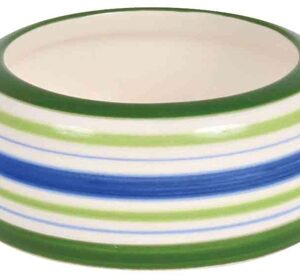TRIXIE VOERBAK KONIJN STREEP GROEN / BLAUW / CREME