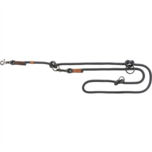 TRIXIE HONDENRIEM BE NORDIC VERSTELBAAR DONKERGRIJS / BRUIN