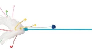 TRIXIE KATTEN SPEELSTOK MET VEREN ASSORTI