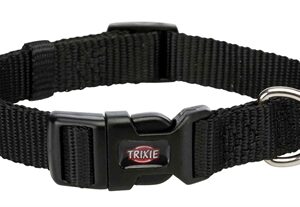 TRIXIE HALSBAND HOND PREMIUM ZWART