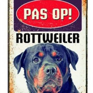 PLENTY GIFTS WAAKBORD BLIK ROTTWEILER