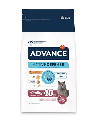 ADVANCE CAT STERILIZED SENSITIVE SENIOR 10+