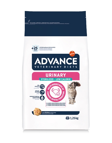 ADVANCE VETERINARY DIET CAT URINARY STERILIZED MINDER CALORIEËN