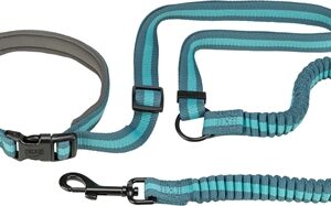 TRIXIE HONDENRIEM JOGGINGLIJN PETROL / AQUA