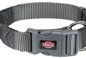TRIXIE HALSBAND HOND PREMIUM GRAFIET GRIJS