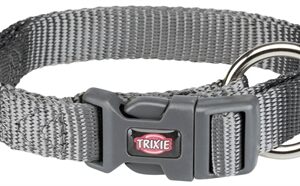 TRIXIE HALSBAND HOND PREMIUM GRAFIET GRIJS