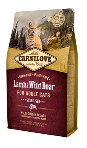 CARNILOVE LAMB / WILD BOAR STERILISED
