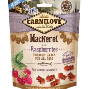 CARNILOVE CRUNCHY SNACK MAKREEL / FRAMBOOS
