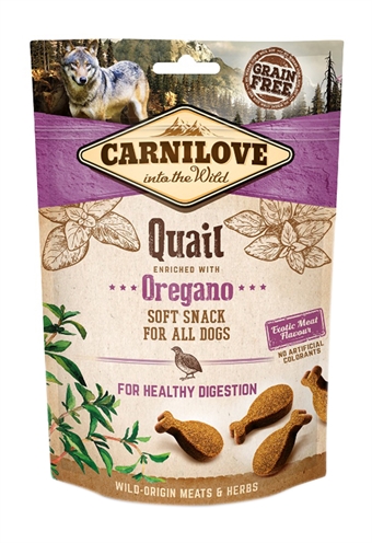 CARNILOVE SOFT SNACK KWARTEL / OREGANO