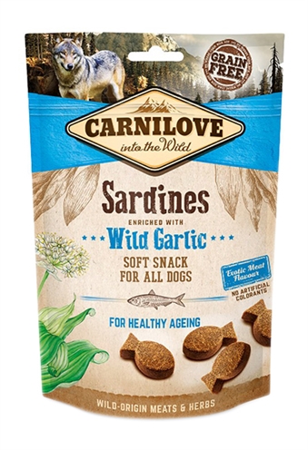 CARNILOVE SOFT SNACK SARDINES / WILDE KNOFLOOK