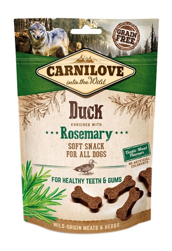 CARNILOVE SOFT SNACK EEND / ROZEMARIJN