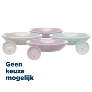 TRIXIE JUNIOR VOERBAK KERAMIEK LAAG ASSORTI