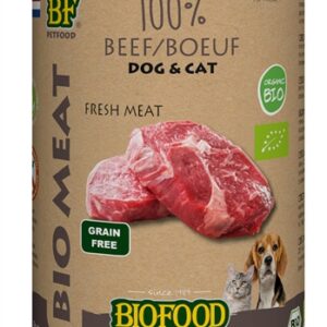 BF PETFOOD ORGANIC HOND 100% RUND BLIK