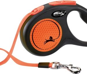 FLEXI ROLLIJN NEW CLASSIC NEON TAPE ZWART / ORANJE