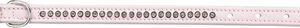 TRIXIE HALSBAND HOND ACTIVE COMFORT MET STRASS STEENTJES LEER ROZE