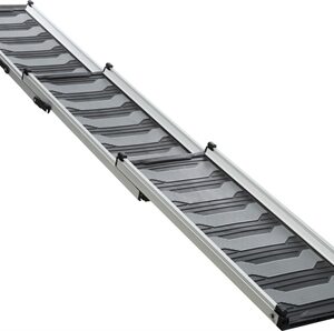 TRIXIE LOOPPLANK TELESCOPISCH TOT 90 KG ZWART / GRIJS