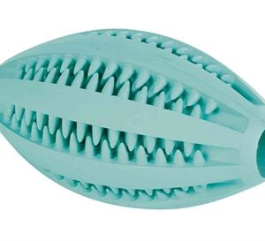 TRIXIE DENTA FUN RUGBY BAL RUBBER MUNTSMAAK