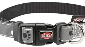 TRIXIE HALSBAND HOND SILVER REFLECT ZWART / ZILVERGRIJS