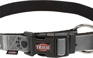 TRIXIE HALSBAND HOND SILVER REFLECT ZWART / ZILVERGRIJS