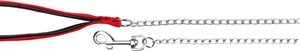 TRIXIE HONDENRIEM KETTING MET NYLON HANDVAT ROOD