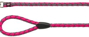 TRIXIE HONDENRIEM CAVO FUCHSIA / GRIJS